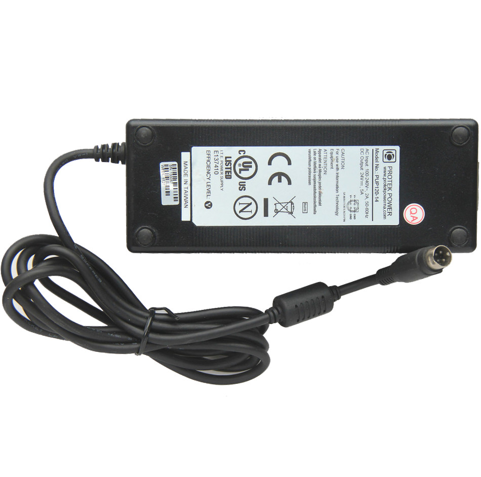 New ROTEK PUP120-14 24V 5A (120W) Ac Adapter Power Supply